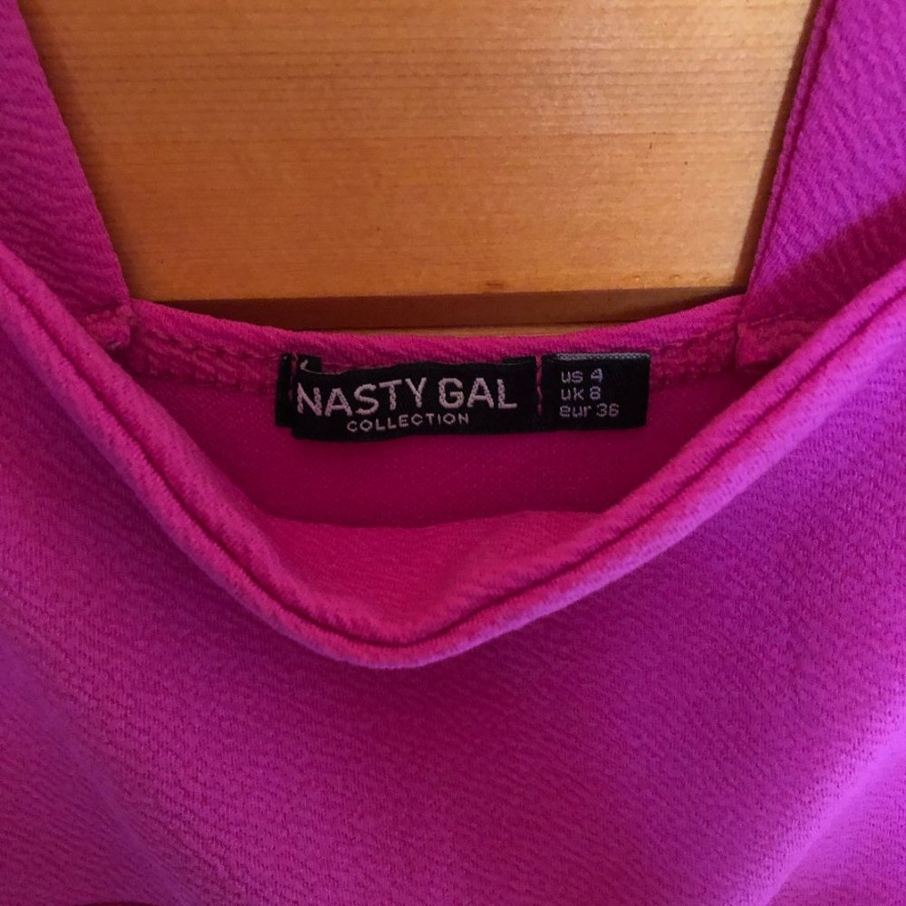 Nasty Gal Fuchsia Floor Length Dress - Picture 2 of 2